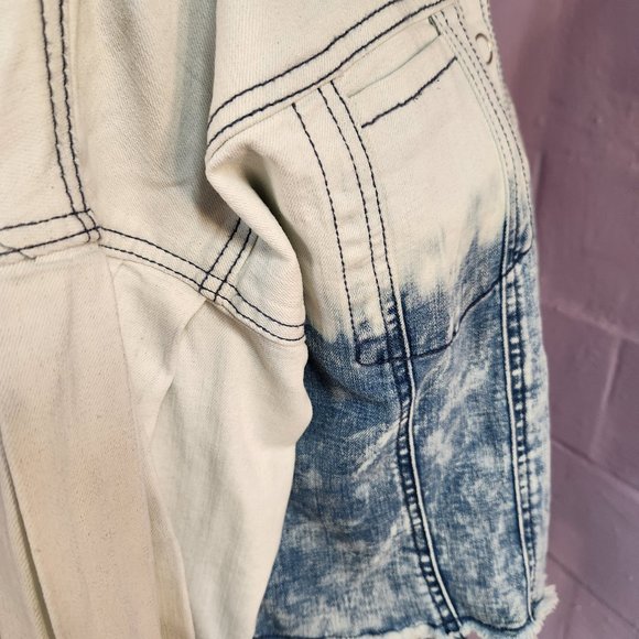 NWT INC Oversized Denim Cropped Jacket - Picture 9 of 12